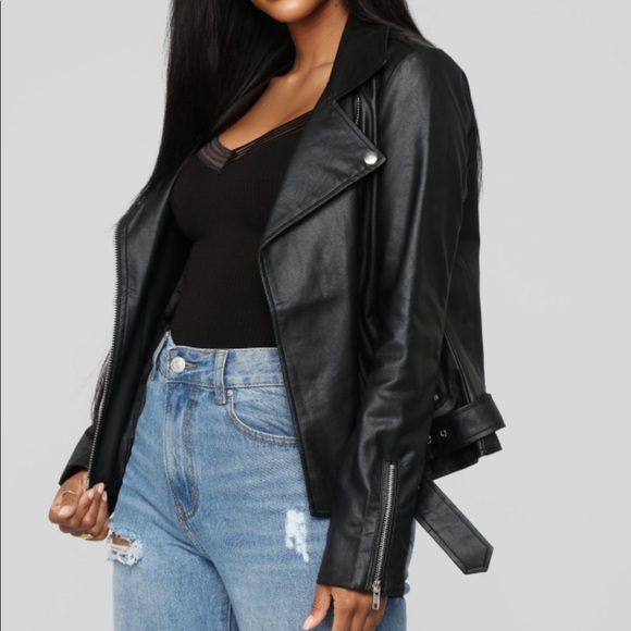 Fashion Nova Jackets & Coats Fashion Nova Faux Leather Jacket